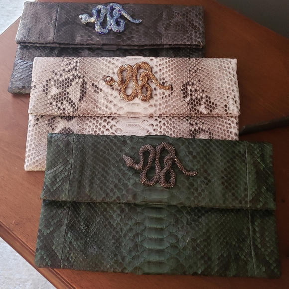 Genuine python clutch bag "SNAKEBAG" - Picture 5 of 6